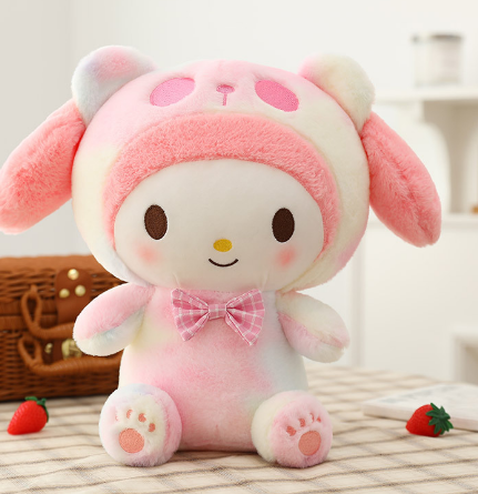 Sanrio Kawaii Kuromi Plush Toy(Hello Kitty)